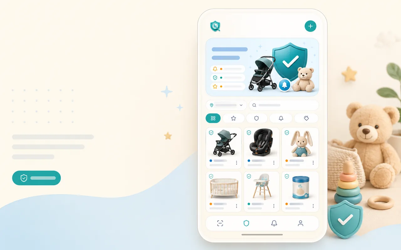 TotCheck Premium Vault showing saved baby and kids products monitored for future safety updates.